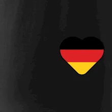 Germany love prso - Nemecká vlajka