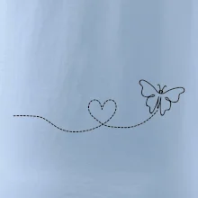 Dráha letu motýľa - srdce