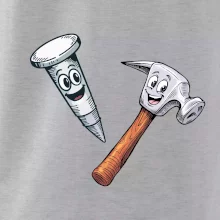 Parové tričko - Kladivo a klinec