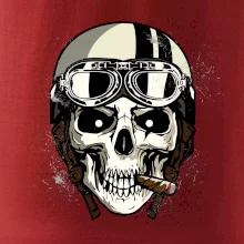 Motorkárska helma a cigara