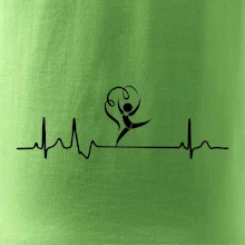 EKG moderná gymnastika stuha