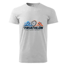 Triatlon plavání kolo a běh eat sleep repeat