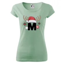 Vianočné rodinné tričká - písmeno a čiapka