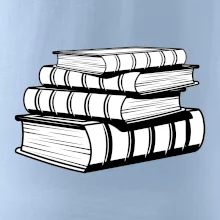 Knihy čiernobiele na sebe