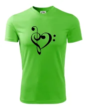 Husľový kľúč srdce