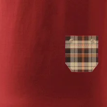 Flanelové triko hnědé