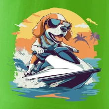 Bígel na vodnom skútri