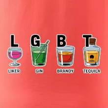 LGBT -  Likér, Gin, Brandy, Tequila