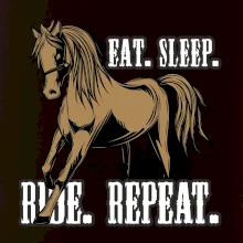 Eat Sleep Ride Repeat Western