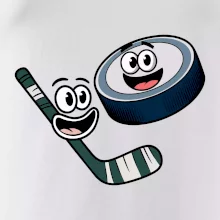 Parové tričko - Puk a hokejka