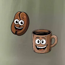 Parové tričko - Hrnček a káva