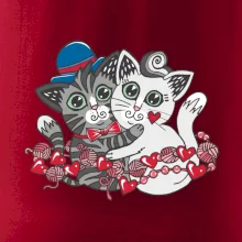 Mačky v objatí (Pecka design)