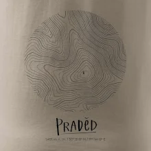 Praděd - vrstevnice v kruhu