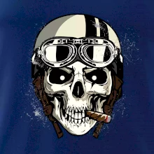 Motorkárska helma a cigara