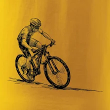 MTB kreslený cyklista