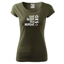 Eat sleep fly repeat