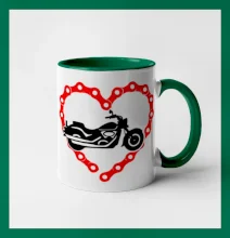 Moto srdce reťaz - chopper