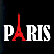 Paris nápis Eiffelova veža Paris nápis Eiffelova veža