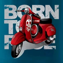 Scooter born to ride red