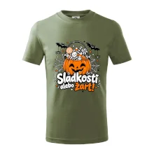 Sladkosť alebo žart tekvicový košík
