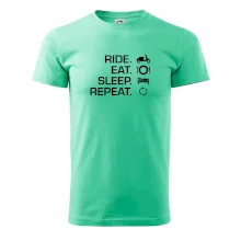 Ride Eat Sleep Repeat moto skúter Ride Eat Sleep Repeat moto skúter