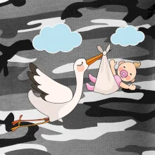 Bocian čakáme bábätko - dievča