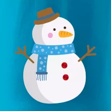 Snehuliak so šálom