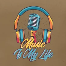 Music is my life slúchadlá