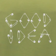 Good Idea nápis zatvárací špendlík