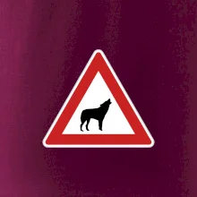 Dopravná značka - Pozor vlk
