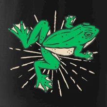 Žaba zelená kreslená