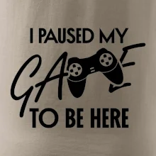 I paused my game to be here