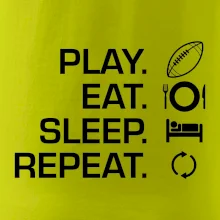 Play Eat Sleep Repeat americký fotbal Play Eat Sleep Repeat americký fotbal