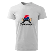 Taekwondo pás a rozlomená deska eat sleep repeat