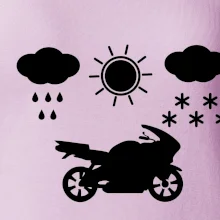 Motorkář za každého počasí - silnice