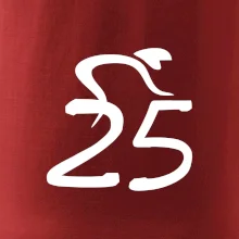 Cyklista oslavuje dvadsaťpäťku (25)