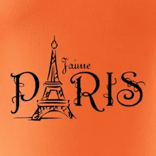 Paris nápis Eiffelovka rovný