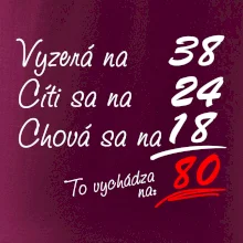 Vyzerá, cíti sa, chová sa - 80 rokov