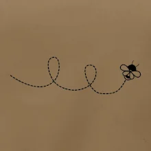 Dráha letu včely - slučka