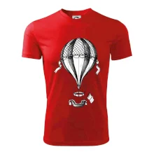 Teplovzdušný balón kreslený