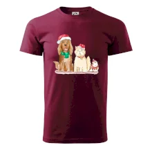 Veselé vianoce - pes, škrečok a mačka