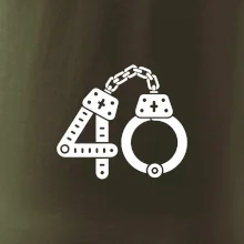 Narodeninové tričko pre policajta - putá 40