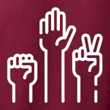 Kameň nožnice papier ikony