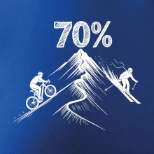 Narodeniny cyklista a lyžiar 70