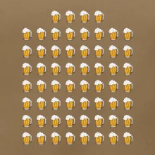 Narodeniny - 60x pivo