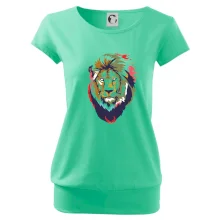 Hlava leva kreslená jednoduchá