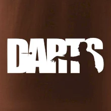 Darts - nápis so šípkarom