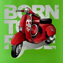 Scooter born to ride red