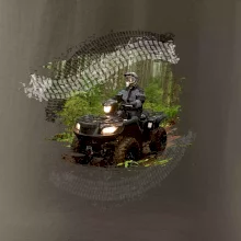 ATV štvorkolka v lese