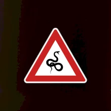 Dopravná značka - Pozor had